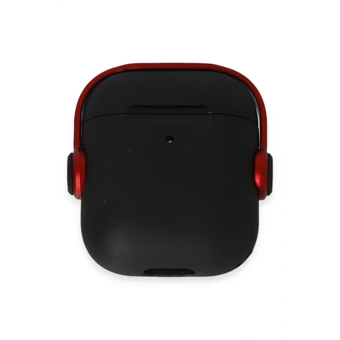 Newface Apple Airpods 2 (2.nesil) Cool Kılıf - Siyah-Kırmızı
