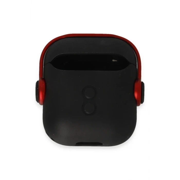 Newface Apple Airpods 2 (2.nesil) Cool Kılıf - Siyah-Kırmızı