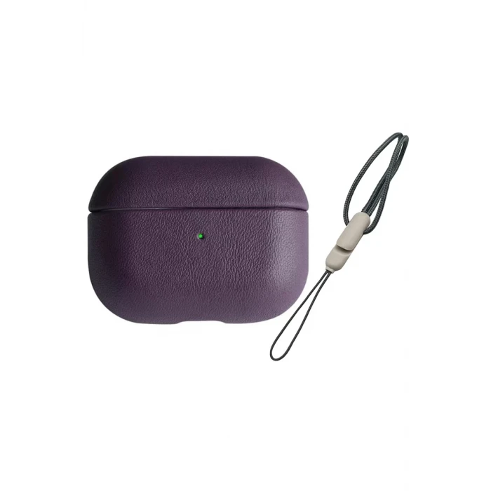 Newface Apple Airpods 3 (3.nesil) 405 Deri Kılıf - Mor