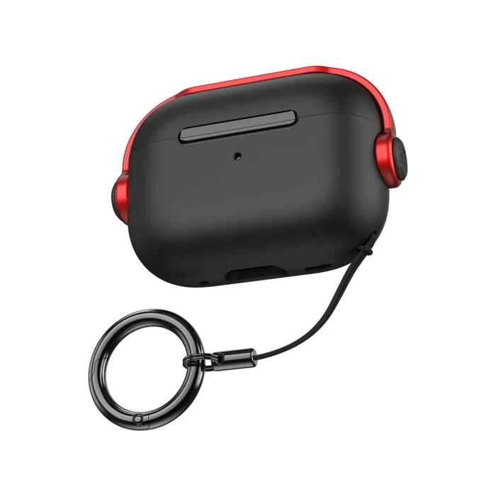 Newface Apple Airpods 3 (3.nesil) Cool Kılıf - Siyah-Kırmızı