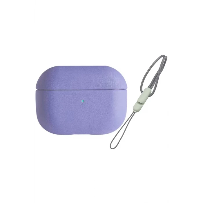 Newface Apple Airpods Pro 2 (2.nesil) 405 Deri Kılıf - Lila