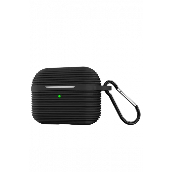 Newface Apple Airpods Pro 3 (3.nesil) Raven Silikon Kılıf - Siyah