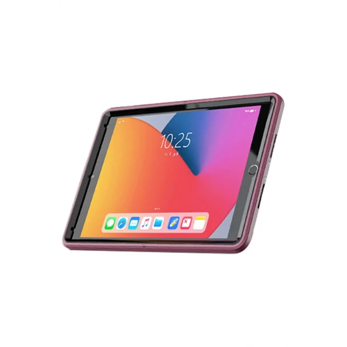Newface Apple iPad 10.2 (7.nesil) Kılıf Hand Strap Tablet Kılıfı - Mürdüm