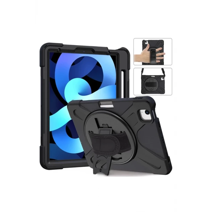 Newface Apple iPad 2022 10.9 (10.nesil) Kılıf Amazing Tablet Kapak - Siyah