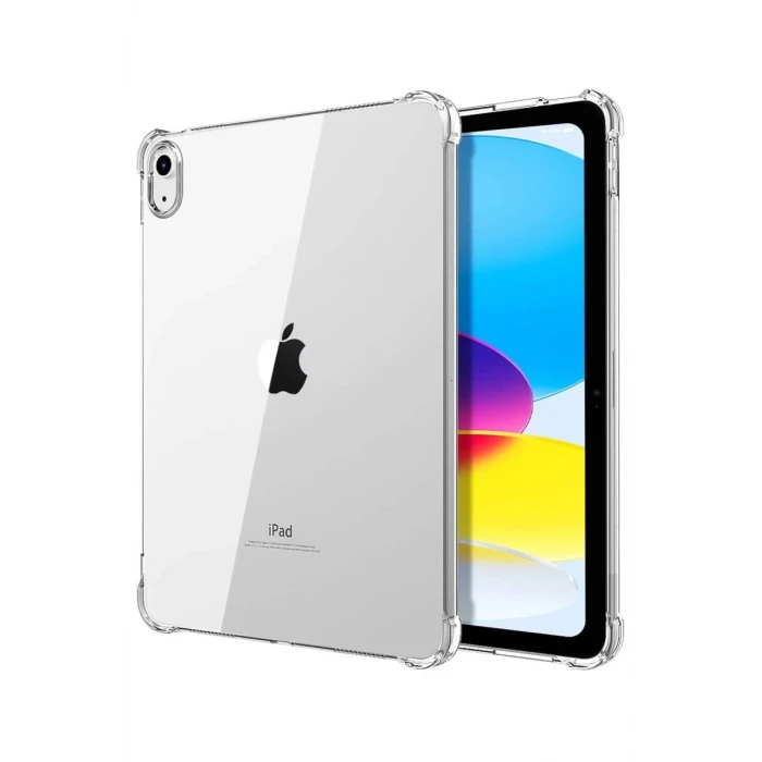 Newface Apple iPad 2022 10.9 (10.nesil) Kılıf Anti Shock Tablet Silikon - Şeffaf