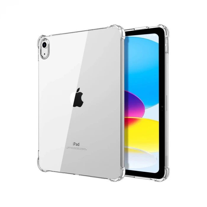 Newface Apple iPad 2022 10.9 (10.nesil) Kılıf Anti Shock Tablet Silikon - Şeffaf