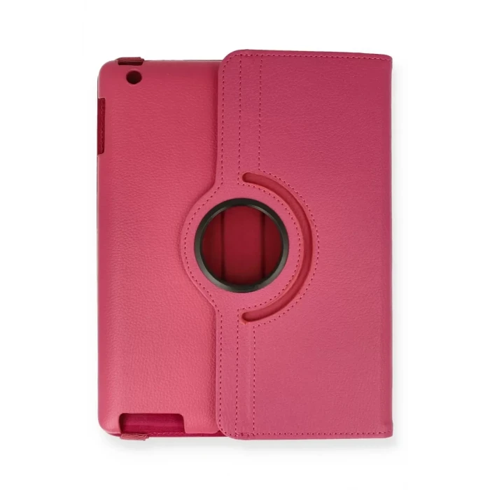 Newface Apple iPad 4 9.7 Kılıf 360 Tablet Deri Kılıf - Pembe