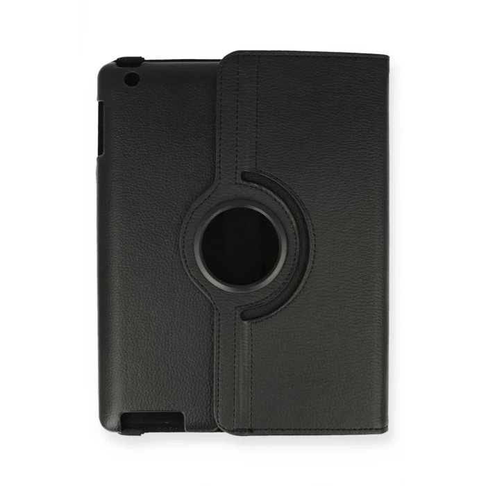 Newface Apple iPad 4 9.7 Kılıf 360 Tablet Deri Kılıf - Siyah