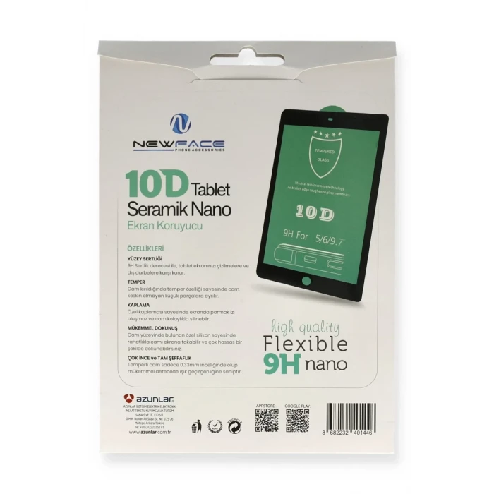 Newface Apple iPad 4 9.7 Tablet 10D Seramik Nano