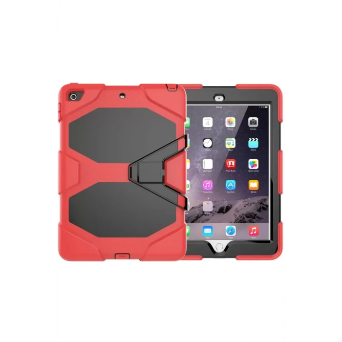 Newface Apple iPad 5 Air 9.7 Kılıf Griffin Tablet Kapak - Kırmızı