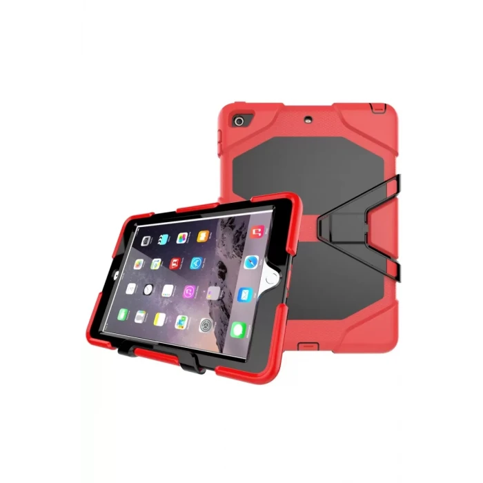 Newface Apple iPad 5 Air 9.7 Kılıf Griffin Tablet Kapak - Kırmızı