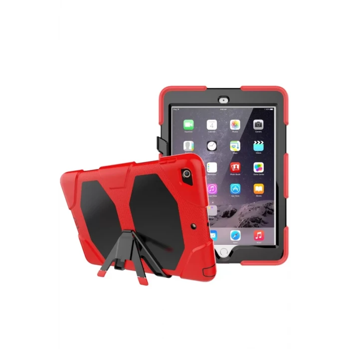 Newface Apple iPad 5 Air 9.7 Kılıf Griffin Tablet Kapak - Kırmızı