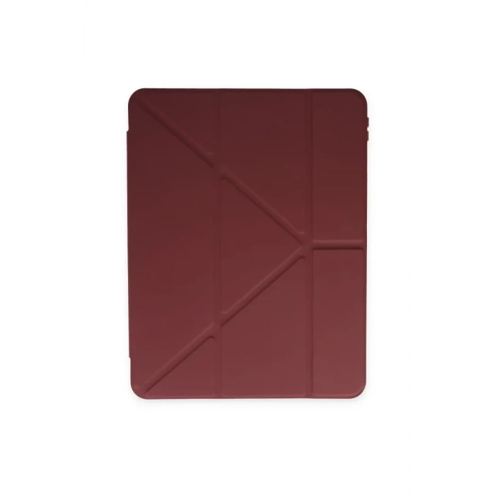 Newface Apple iPad 9.7 (2018) Kılıf Kalemlikli Mars Tablet Kılıfı - Mürdüm
