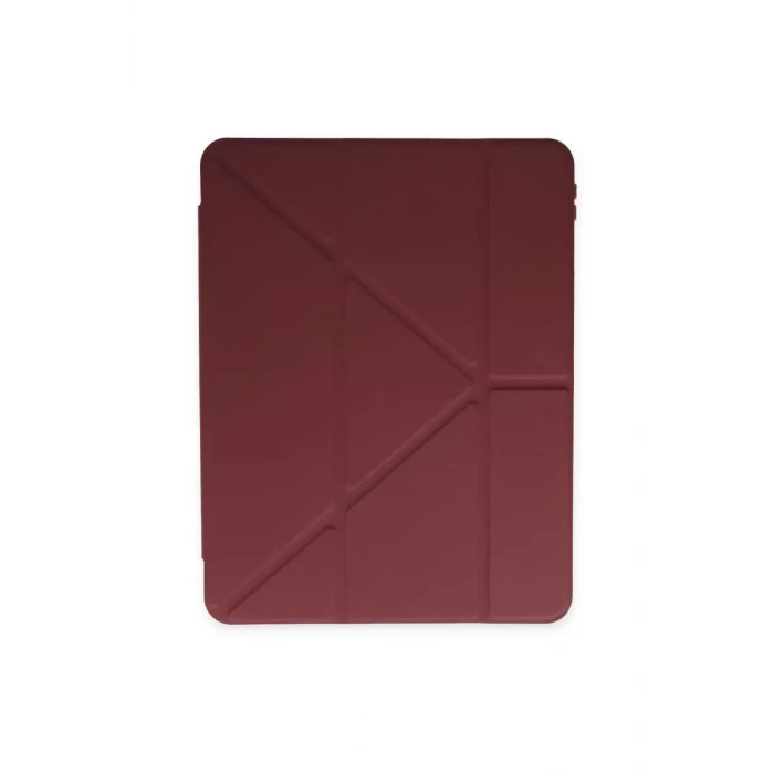 Newface Apple iPad 9.7 (2018) Kılıf Kalemlikli Mars Tablet Kılıfı - Mürdüm