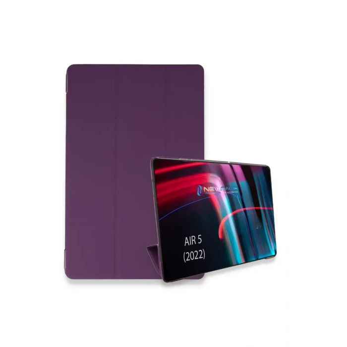 Newface Apple iPad Air 5 (2022) Kılıf Tablet Smart Kılıf - Mor