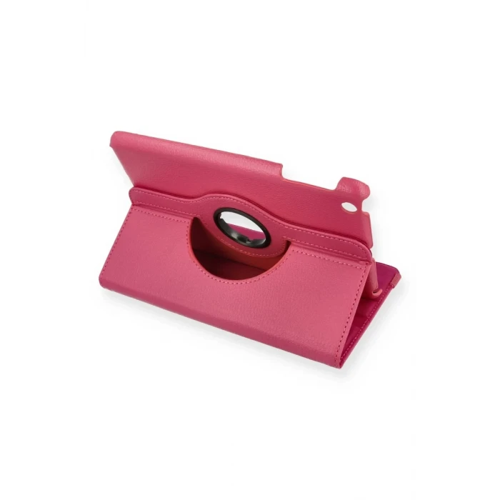 Newface Apple iPad Mini 1 Kılıf 360 Tablet Deri Kılıf - Pembe