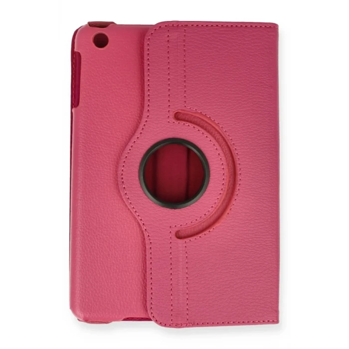 Newface Apple iPad Mini 1 Kılıf 360 Tablet Deri Kılıf - Pembe