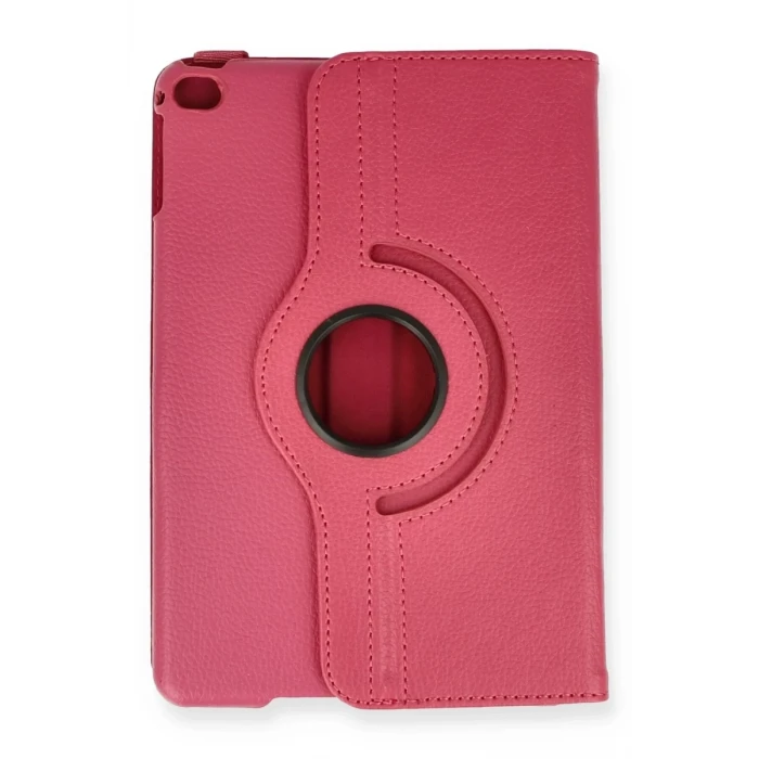 Newface Apple iPad Mini 4 Kılıf 360 Tablet Deri Kılıf - Pembe