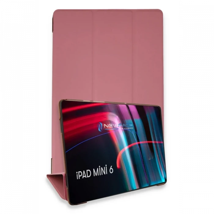 Newface Apple iPad Mini 6 Kılıf Tablet Smart Kılıf - Pembe