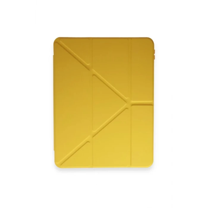 Newface Apple iPad Pro 11 (2018) Kılıf Kalemlikli Mars Tablet Kılıfı - Açık Sarı