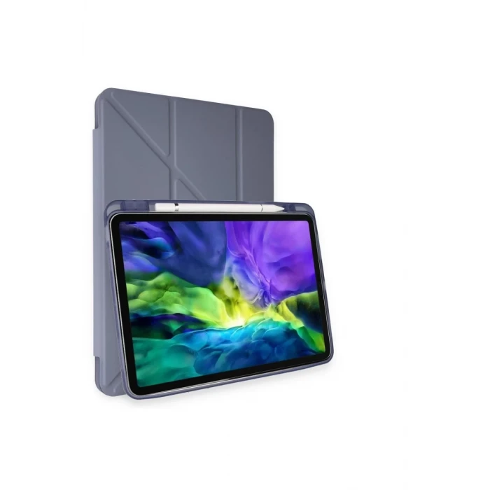 Newface Apple iPad Pro 11 (2018) Kılıf Kalemlikli Mars Tablet Kılıfı - Lavender