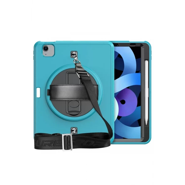Newface Apple iPad Pro 11 (2020) Kılıf Strap-C Otterbox Tablet Kapak - Mavi