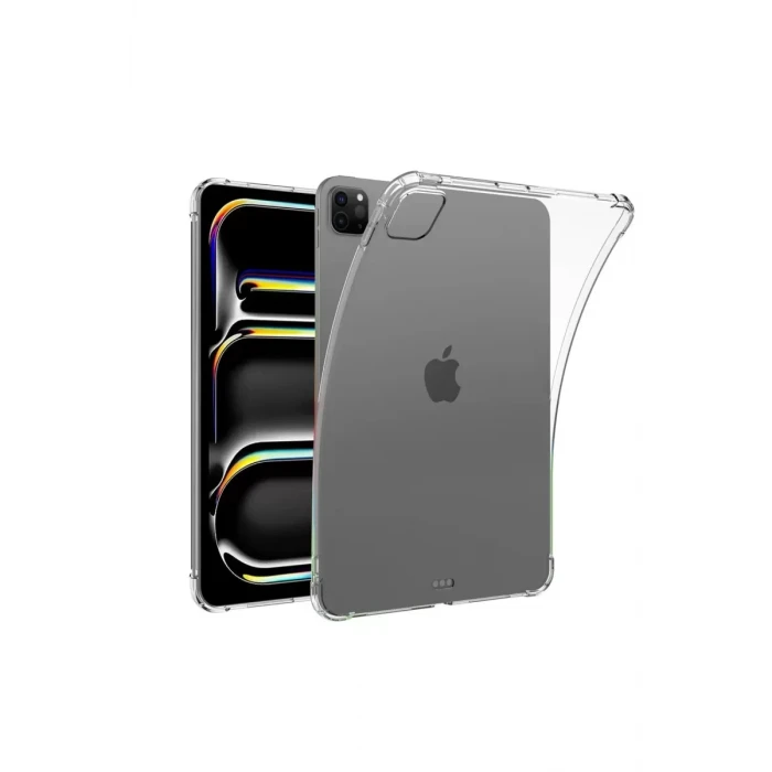 Newface Apple iPad Pro 11 (2024) Kılıf Anti Shock Tablet Silikon - Şeffaf