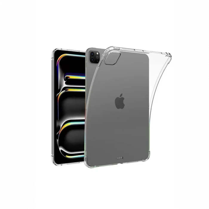 Newface Apple iPad Pro 11 (2024) Kılıf Anti Shock Tablet Silikon - Şeffaf