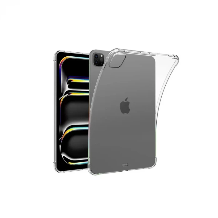 Newface Apple iPad Pro 11 (2024) Kılıf Anti Shock Tablet Silikon - Şeffaf