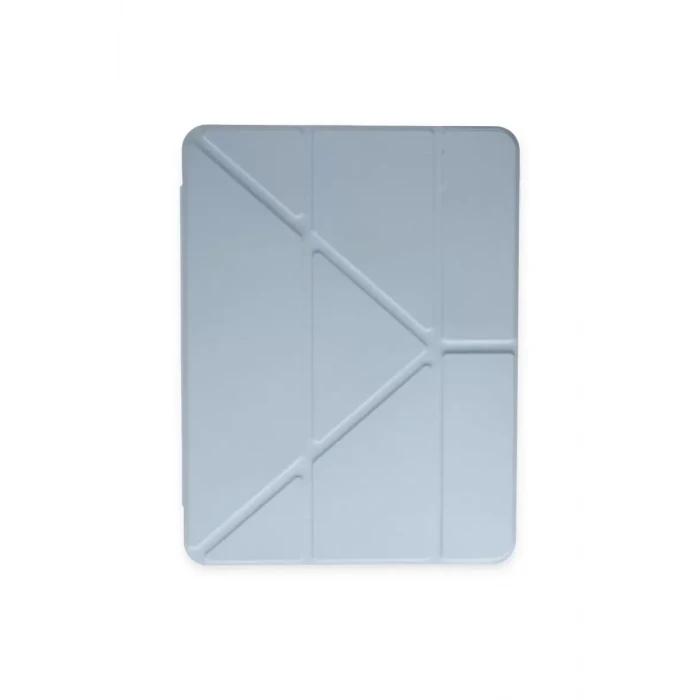 Newface Apple iPad Pro 12.9 (2021) Kılıf Kalemlikli Mars Tablet Kılıfı - Mavi