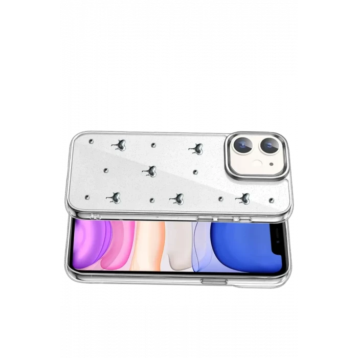 Newface Apple iPhone 11 Fiyonk Desenli Kapak - Desen 1