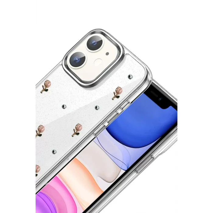 Newface Apple iPhone 11 Fiyonk Desenli Kapak - Desen 6