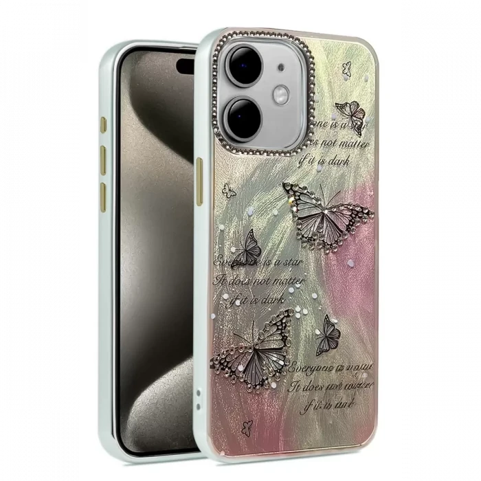 Newface Apple iPhone 11 Kılıf Blade Aynalı Desenli Kapak - Desen 6