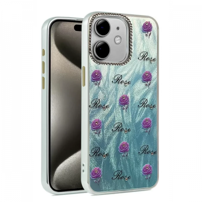 Newface Apple iPhone 11 Kılıf Blade Aynalı Desenli Kapak - Desen 9