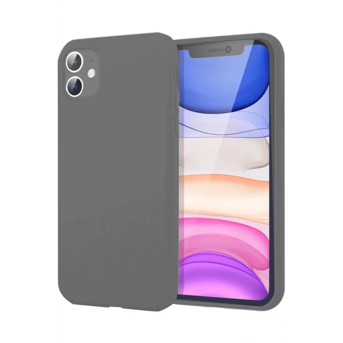 Newface Apple iPhone 11 Kılıf First Silikon - Gri