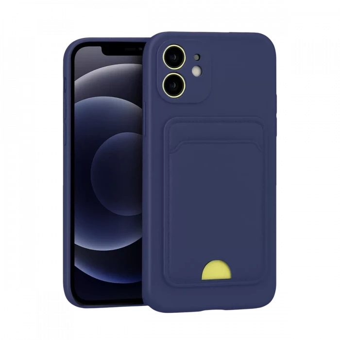 Newface Apple iPhone 11 Kılıf Kelvin Kartvizitli Silikon - Lacivert