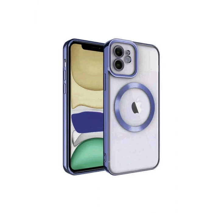 Newface Apple iPhone 11 Kılıf Kross Magneticsafe Kapak - Lacivert