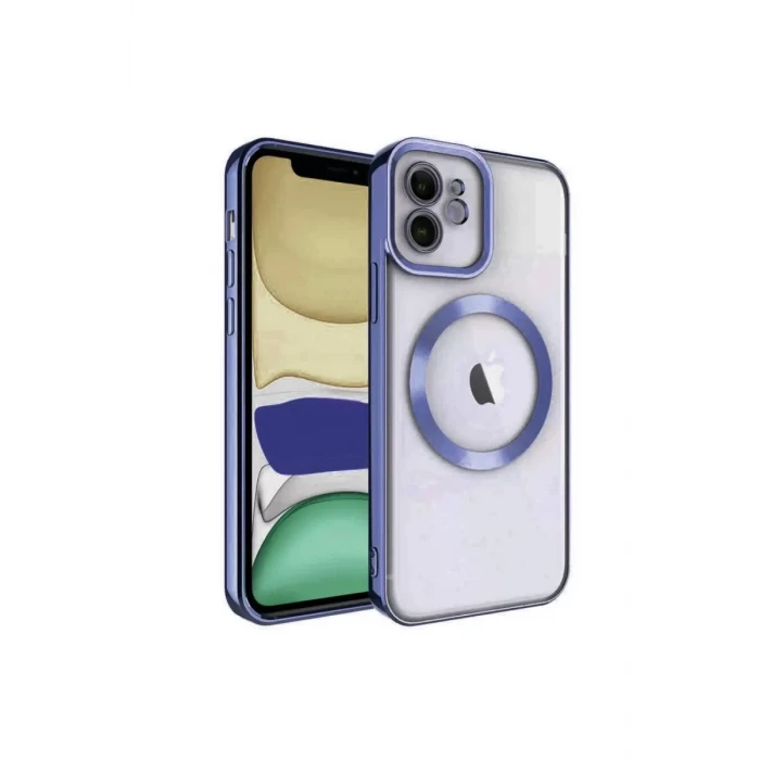 Newface Apple iPhone 11 Kılıf Kross Magneticsafe Kapak - Lacivert