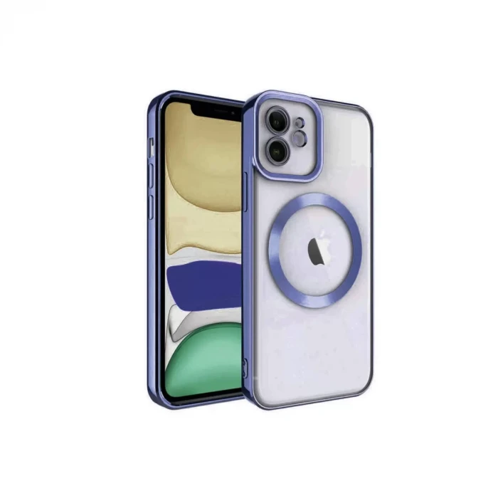 Newface Apple iPhone 11 Kılıf Kross Magneticsafe Kapak - Lacivert