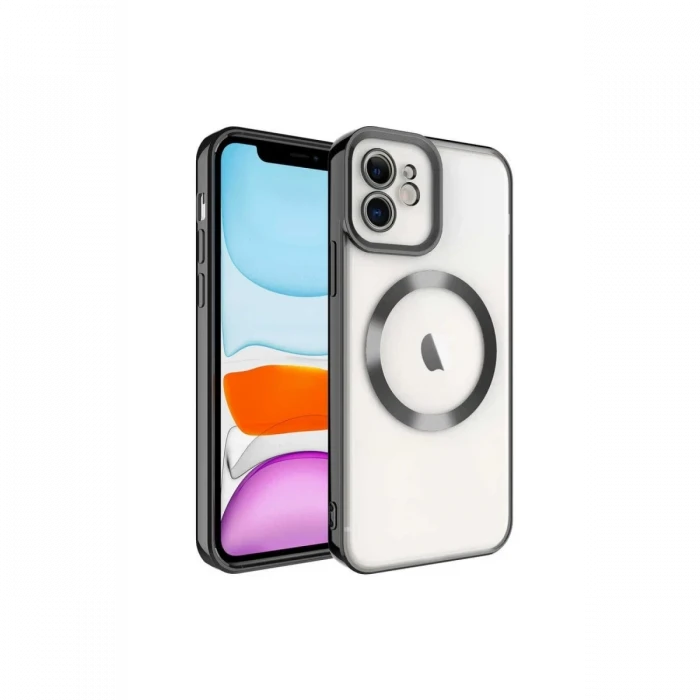 Newface Apple iPhone 11 Kılıf Kross Magneticsafe Kapak - Siyah