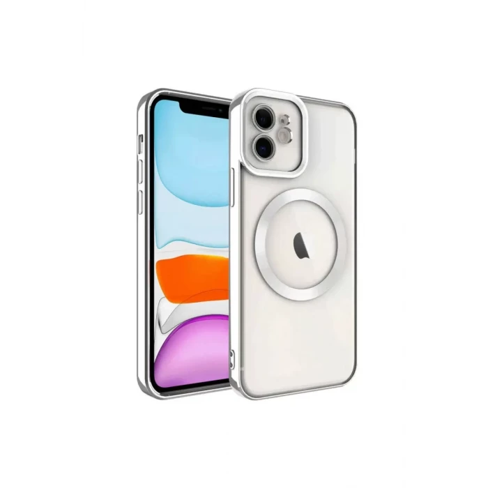 Newface Apple iPhone 11 Kılıf Kross Magneticsafe Kapak - Titan Gri