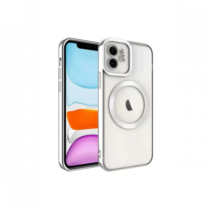 Newface Apple iPhone 11 Kılıf Kross Magneticsafe Kapak - Titan Gri