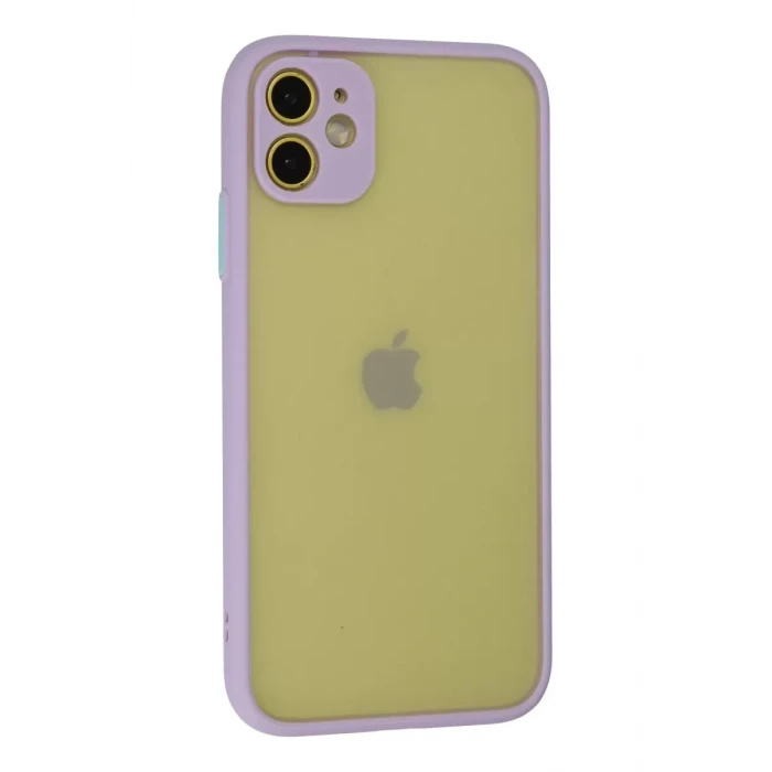 Newface Apple iPhone 11 Kılıf Montreal Silikon Kapak - Mor
