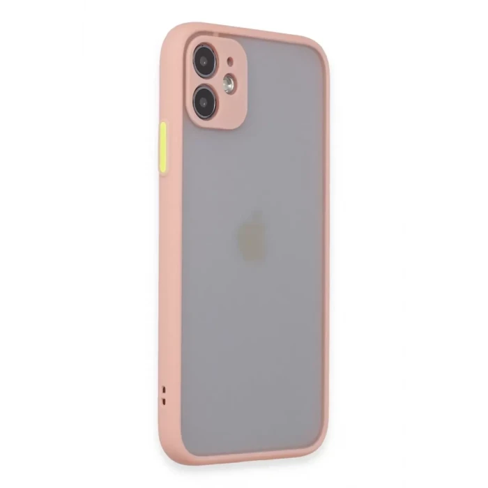 Newface Apple iPhone 11 Kılıf Montreal Silikon Kapak - Pembe