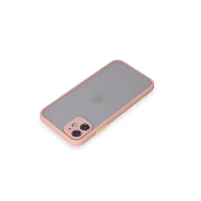Newface Apple iPhone 11 Kılıf Montreal Silikon Kapak - Pembe