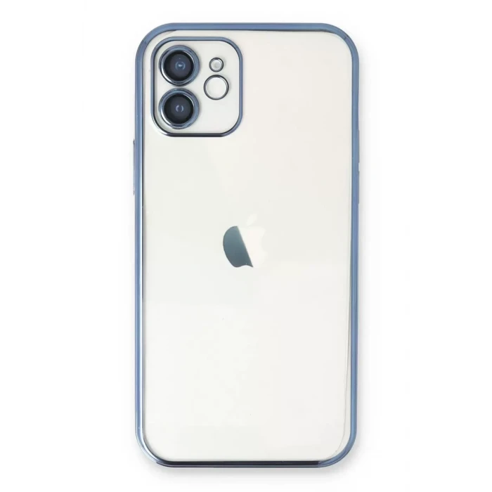 Newface Apple iPhone 11 Kılıf Razer Lensli Silikon - Açık Mavi
