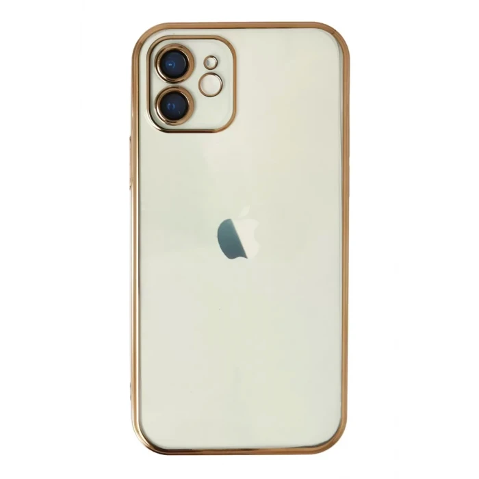 Newface Apple iPhone 11 Kılıf Razer Lensli Silikon - Gold
