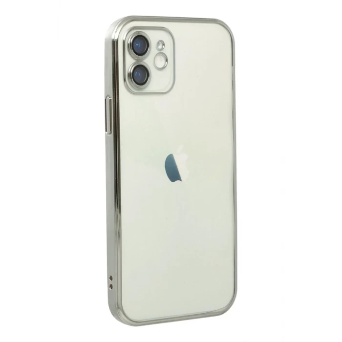 Newface Apple iPhone 11 Kılıf Razer Lensli Silikon - Gümüş