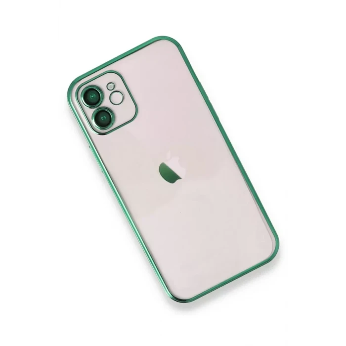 Newface Apple iPhone 11 Kılıf Razer Lensli Silikon - Yeşil