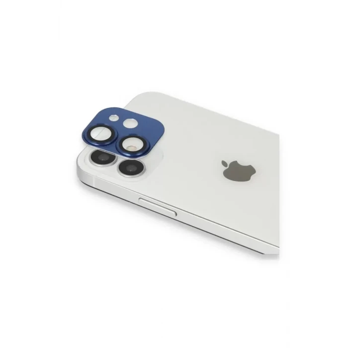 Newface Apple iPhone 11 Pers Alüminyum Kamera Lens - Lacivert
